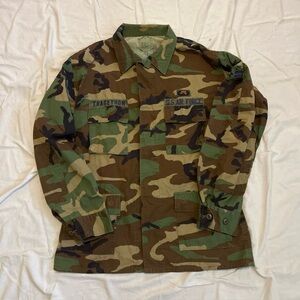 US Army Air Force Jacket Woodland Mens Green Camo X-Large 8415-01-390-8552